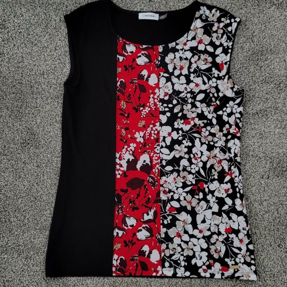 Calvin Klein Blouse 38" Bust & 26" Length. Size Tag is missing - Picture 6 of 12